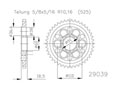 Rear sprocket Esjot