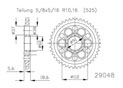 Rear sprocket Esjot