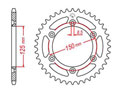 Rear sprocket TT Esjot Ultralight