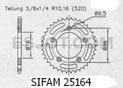 Rear sprocket Esjot