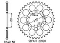 Rear sprocket Esjot