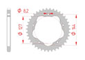 Rear steel sprocket #525 DUCATI 848