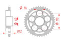 rear steel sprocket 520 ducati