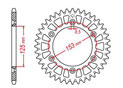 Rear sprocket TT Esjot Couleur