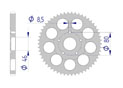 AFAM Rear alu sprocket  #428 FANTIC 125 TX250 78