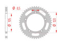 rear steel sprocket 420 gilera