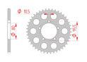 rear steel sprocket 520 gilera