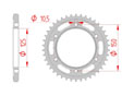 rear steel sprocket 525 ktm