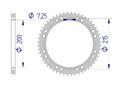 AFAM Rear alu sprocket  #520 KTM