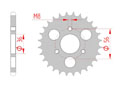 rear steel sprocket 428 kymco