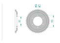 rear steel sprocket 415 rieju