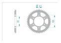 rear steel sprocket 415 rieju