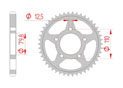 rear steel sprocket 530 triumph