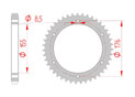 rear steel sprocket 530 triumph