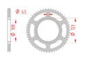 rear steel sprocket 420 aprilia