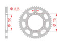 rear steel sprocket 420 beta