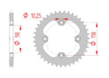 rear steel sprocket 520 CAN-AM 450 DS