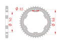 rear steel sprocket 525 bmw