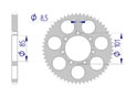 AFAM Rear alu sprocket  #428 T.M. MX