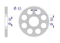 AFAM Rear alu sprocket  #428 SCORPA 125 TY