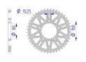 AFAM Rear alu sprocket  #520 MARVIC/ PVM