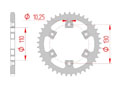 rear steel sprocket 520 Gas-Gas