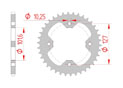 rear steel sprocket 520 polaris