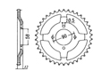 Rear sprocket Steel Honda Chain 428