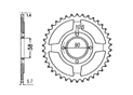 Rear sprocket Steel Honda Chain 520