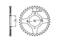 Rear sprocket Steel Yamaha Chain 530