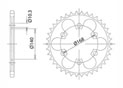 Rear sprocket Steel BMW Chain 525