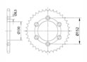 Rear sprocket Steel Aprilia Chain 520