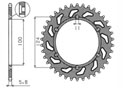 Rear sprocket Steel Ducati Chain 520