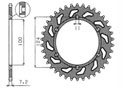 Rear sprocket Steel Ducati Chain 525