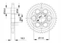 Rear sprocket Steel Ducati Chain 525