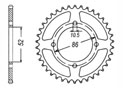 Rear sprocket Steel Kymco Chain 520