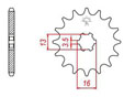 Front sprocket TT Esjot