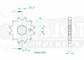 Front sprocket TT Esjot