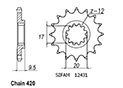 TT Esjot Rear Sprocket