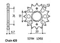 TT Esjot Rear Sprocket