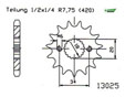 Front sprocket TT Esjot Lightweight