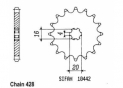 Front sprocket TT Esjot