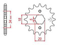 Front sprocket Esjot