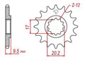 Front sprocket TT Esjot Lightweight