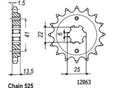 Front sprocket TT Esjot