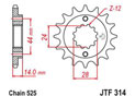 Front sprocket Esjot