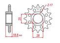 Front sprocket Esjot Lightweight