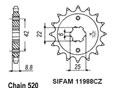 Front sprocket Esjot