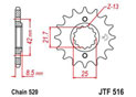 Front sprocket TT Esjot