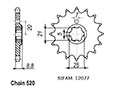 TT Esjot Rear Sprocket